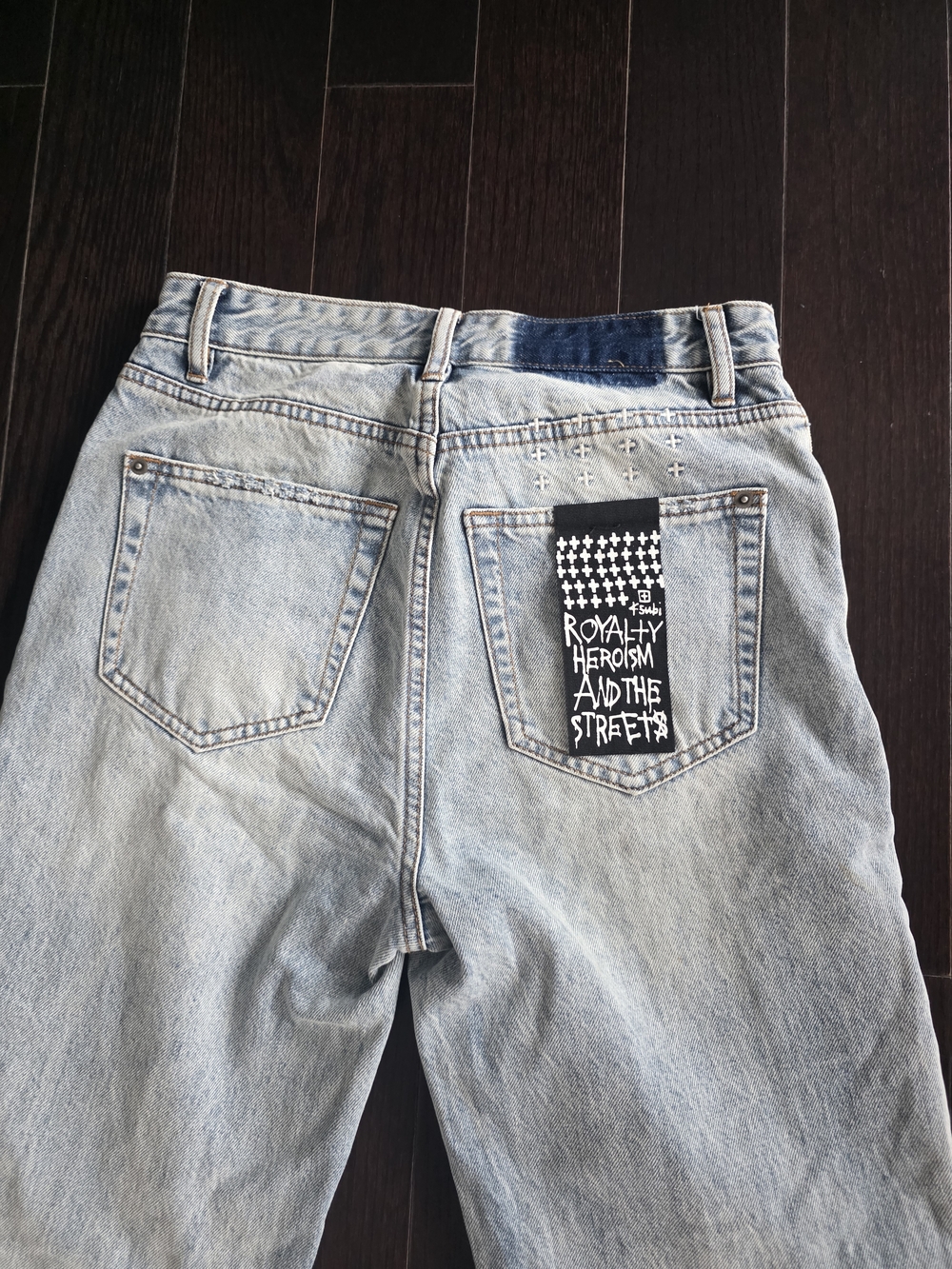 Ksubi Light Blue Distressed Straight-Leg Jeans - Picture 10 of 10